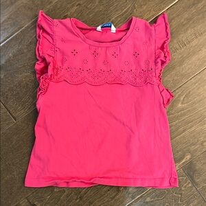 Mayoral Pink Kids Ruffle Sleeve Top